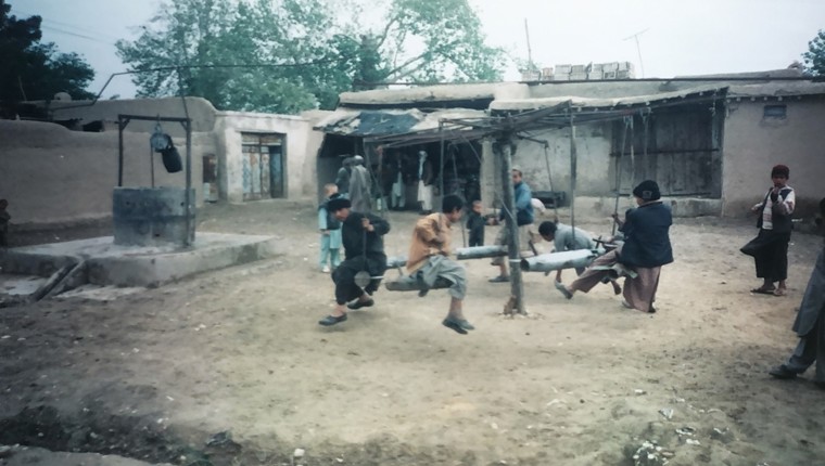 Aoife working in afghanistan
