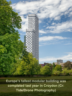 Tide's modular tower in Croydon