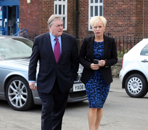 Jill Murray pictured with John Prescott