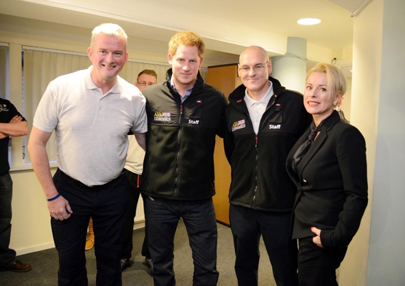 Jill Murray pictured with Prince Harry